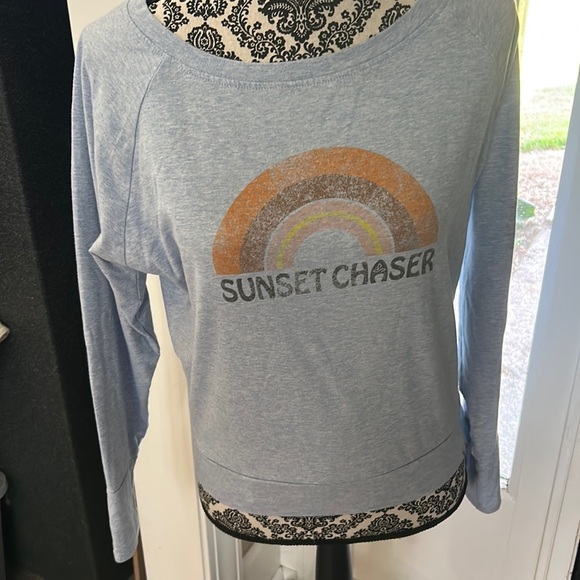 Prana Light Blue Long Sleeve Tee - Picture 1 of 4